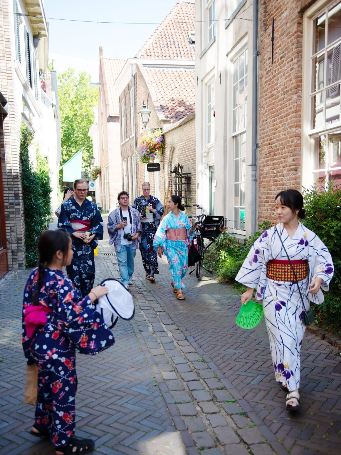 Yukata walk through Zwolle's old town